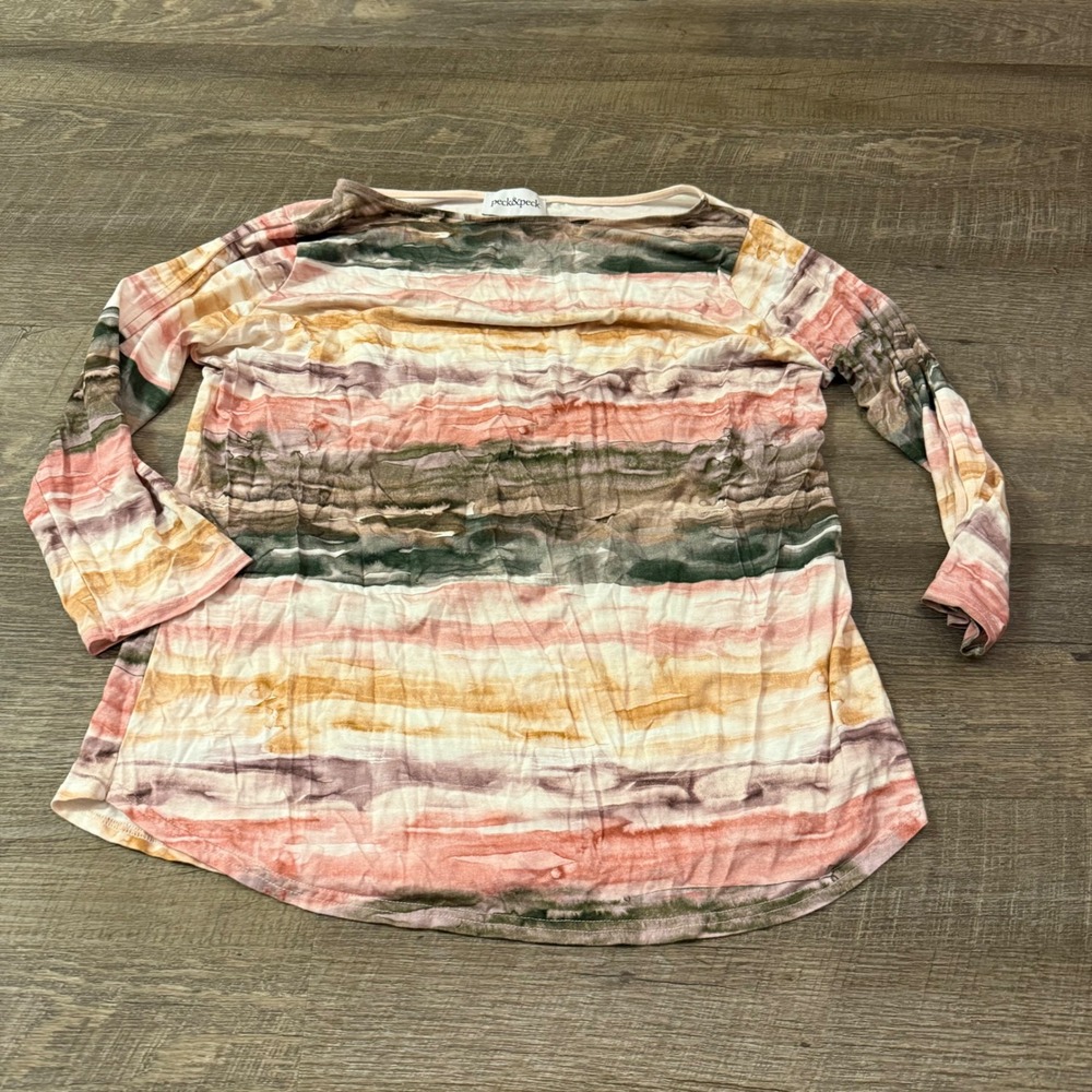 Peck & Peck Shoulder Cutouts Pullover Knit Top